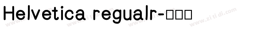 Helvetica regualr字体转换